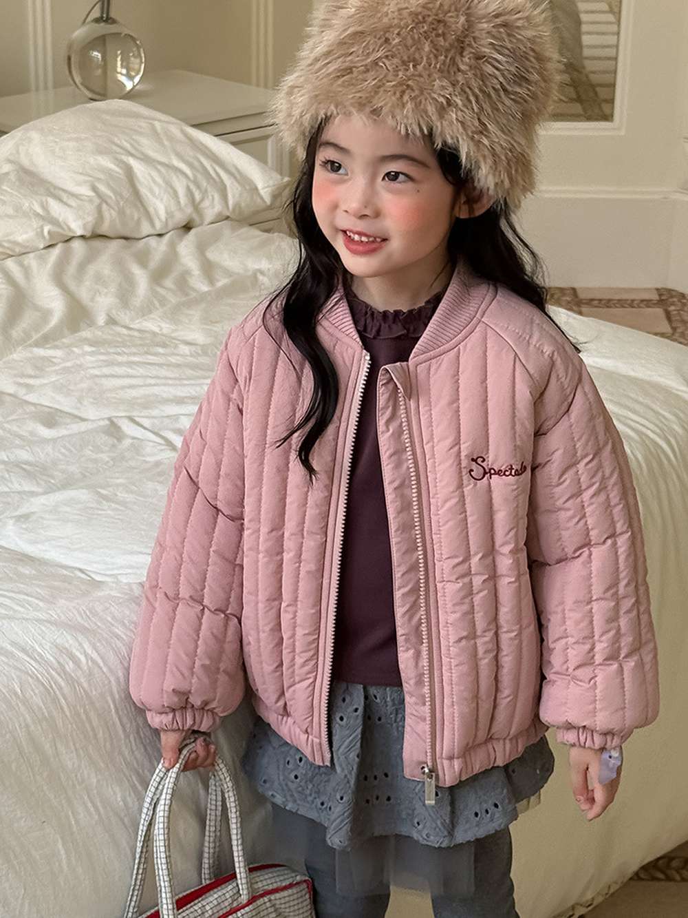 ショートコート・ジャケット・ジャンパー 長袖キルティングジャケット | 中綿入り総刺繍 | キャラクター柄アウター【mh0011467】