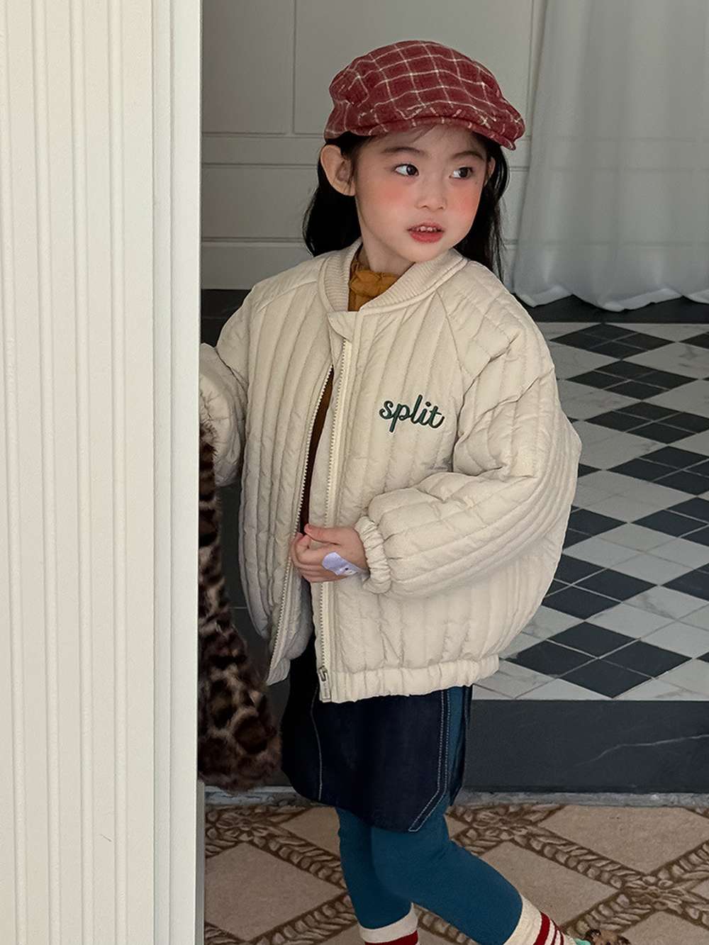 ショートコート・ジャケット・ジャンパー 長袖キルティングジャケット | 中綿入り総刺繍 | キャラクター柄アウター【mh0011467】