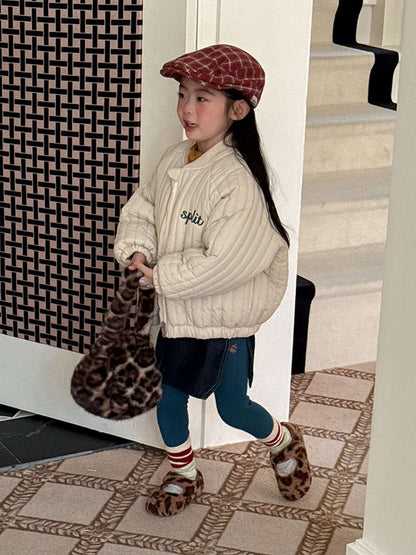 ショートコート・ジャケット・ジャンパー 長袖キルティングジャケット | 中綿入り総刺繍 | キャラクター柄アウター【mh0011467】