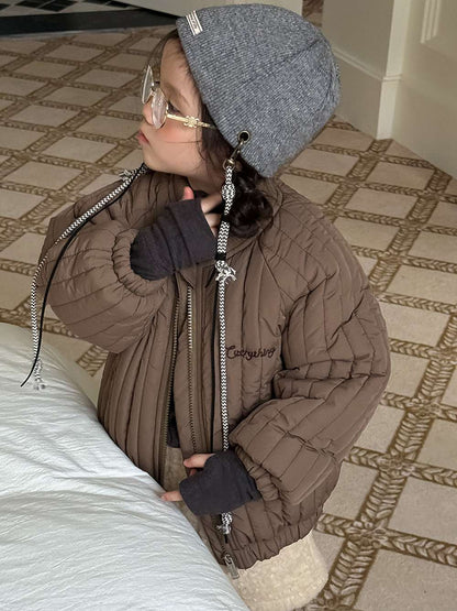 ショートコート・ジャケット・ジャンパー 長袖キルティングジャケット | 中綿入り総刺繍 | キャラクター柄アウター【mh0011467】