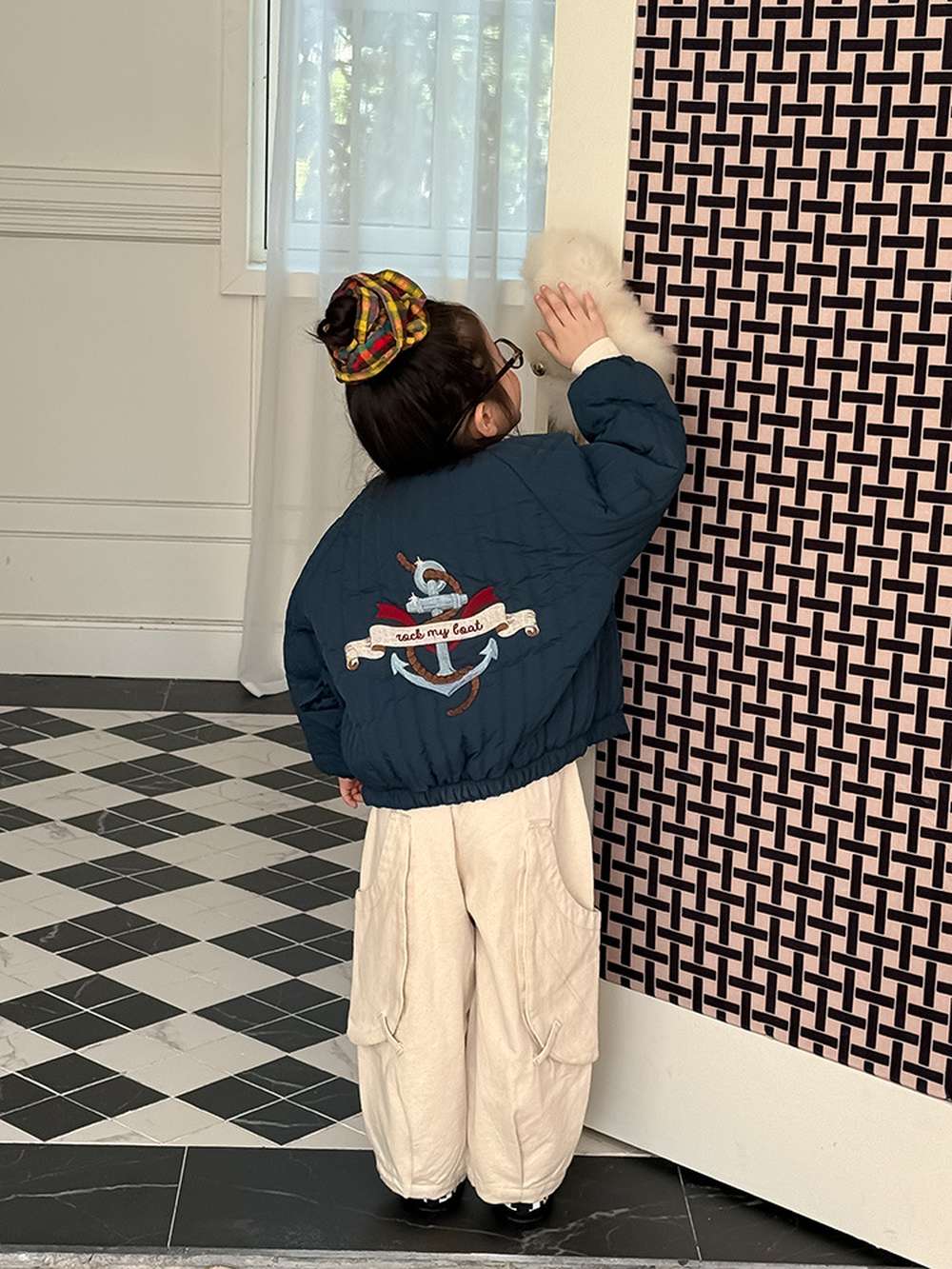 ショートコート・ジャケット・ジャンパー 長袖キルティングジャケット | 中綿入り総刺繍 | キャラクター柄アウター【mh0011467】