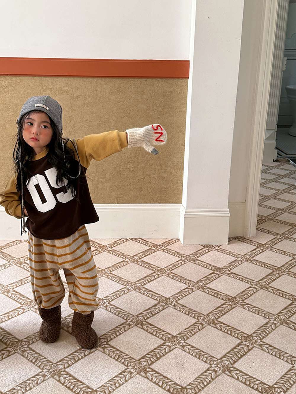 トレーナー・フーディ 長袖スウェット | ナンバーロゴ | 裏起毛ラグランプルオーバー【mh0011473】