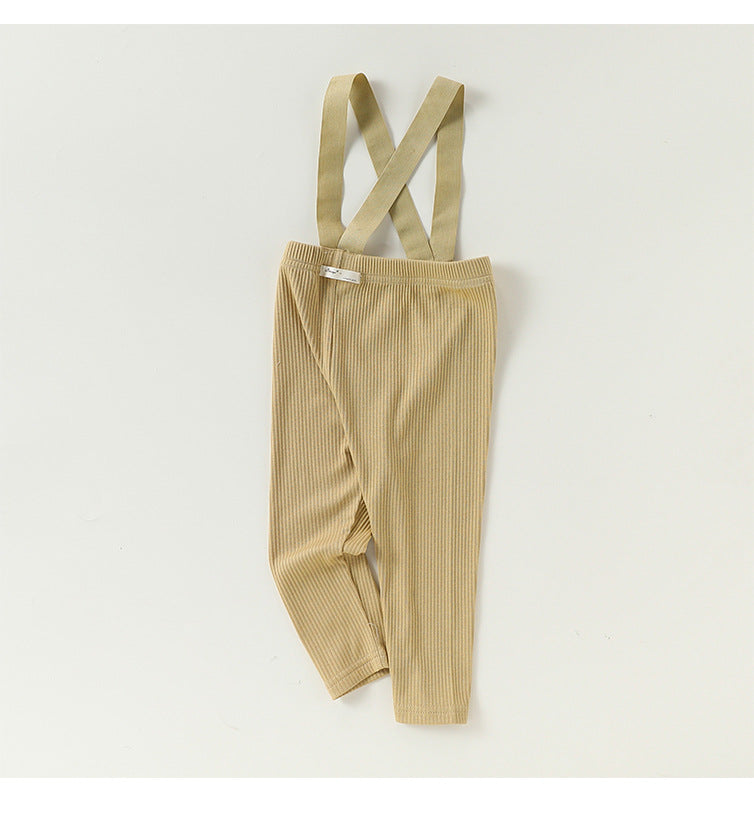 High-Waist Suspender Leggings サスペンダー付 ハイウエスト レギンス【mh0012324】 Beitaoya