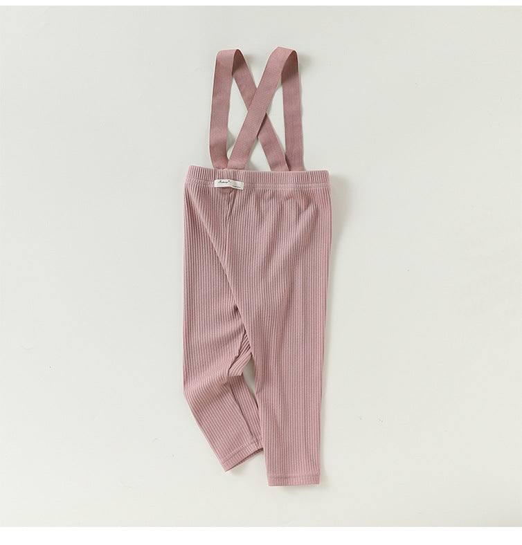 High-Waist Suspender Leggings サスペンダー付 ハイウエスト レギンス【mh0012324】 Beitaoya