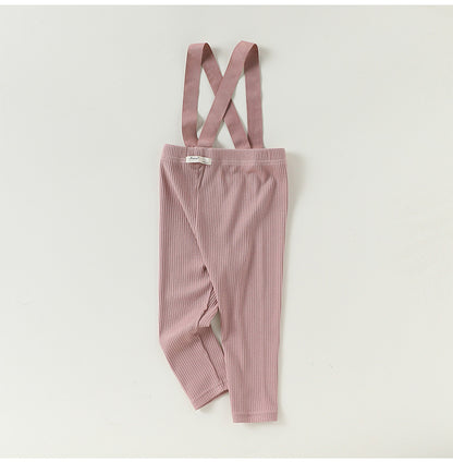 High-Waist Suspender Leggings サスペンダー付 ハイウエスト レギンス【mh0012324】 Beitaoya