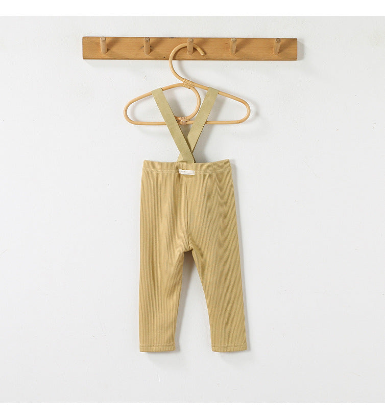 High-Waist Suspender Leggings サスペンダー付 ハイウエスト レギンス【mh0012324】 Beitaoya