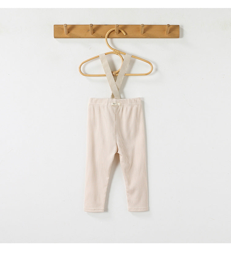 High-Waist Suspender Leggings サスペンダー付 ハイウエスト レギンス【mh0012324】 Beitaoya