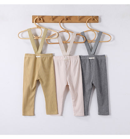 High-Waist Suspender Leggings サスペンダー付 ハイウエスト レギンス【mh0012324】 Beitaoya