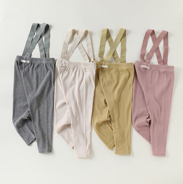 High-Waist Suspender Leggings サスペンダー付 ハイウエスト レギンス【mh0012324】 Beitaoya