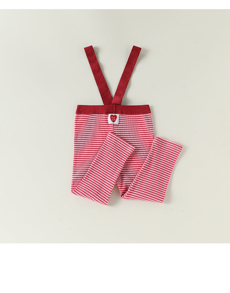 High Waist Suspender Leggings ハイウエスト サスペンダーレギンス【mh0012336】 Beitaoya