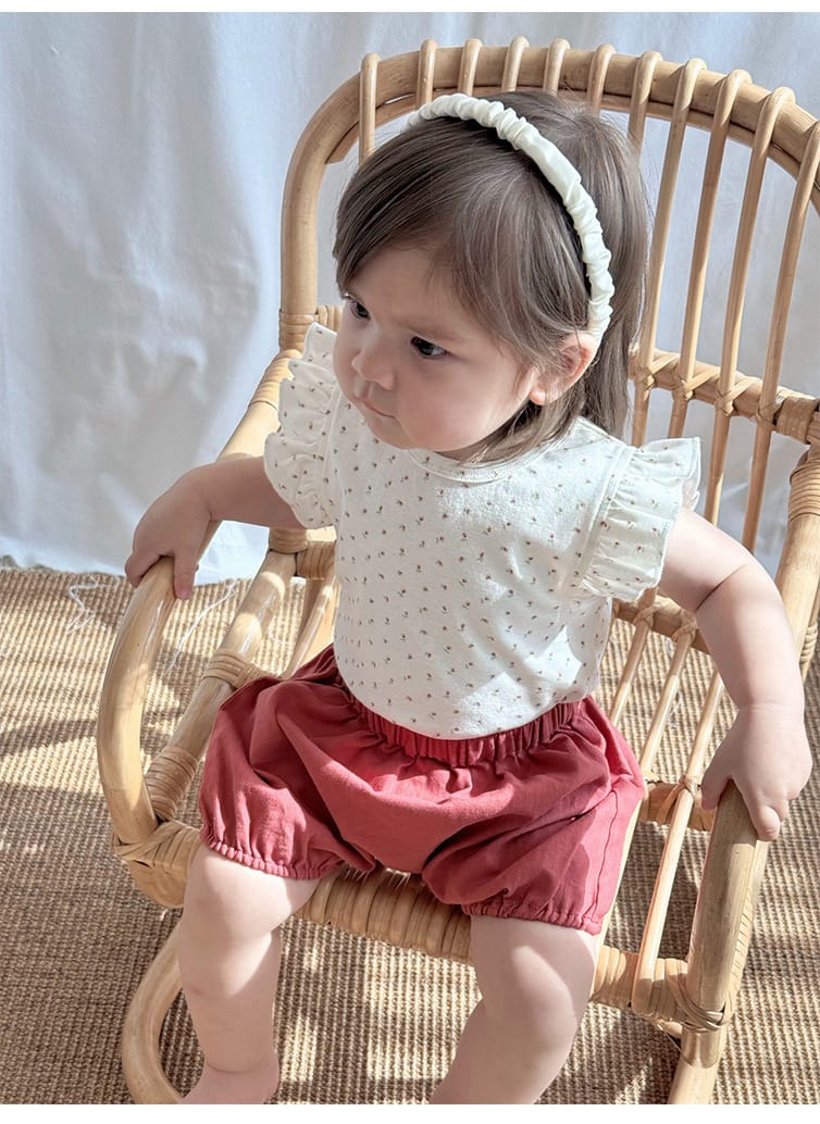 High Waisted Bloomer Cotton Shorts バルーン ショートパンツ【mh0013608】 Beitaoya ハーフパンツ・ショートパンツ