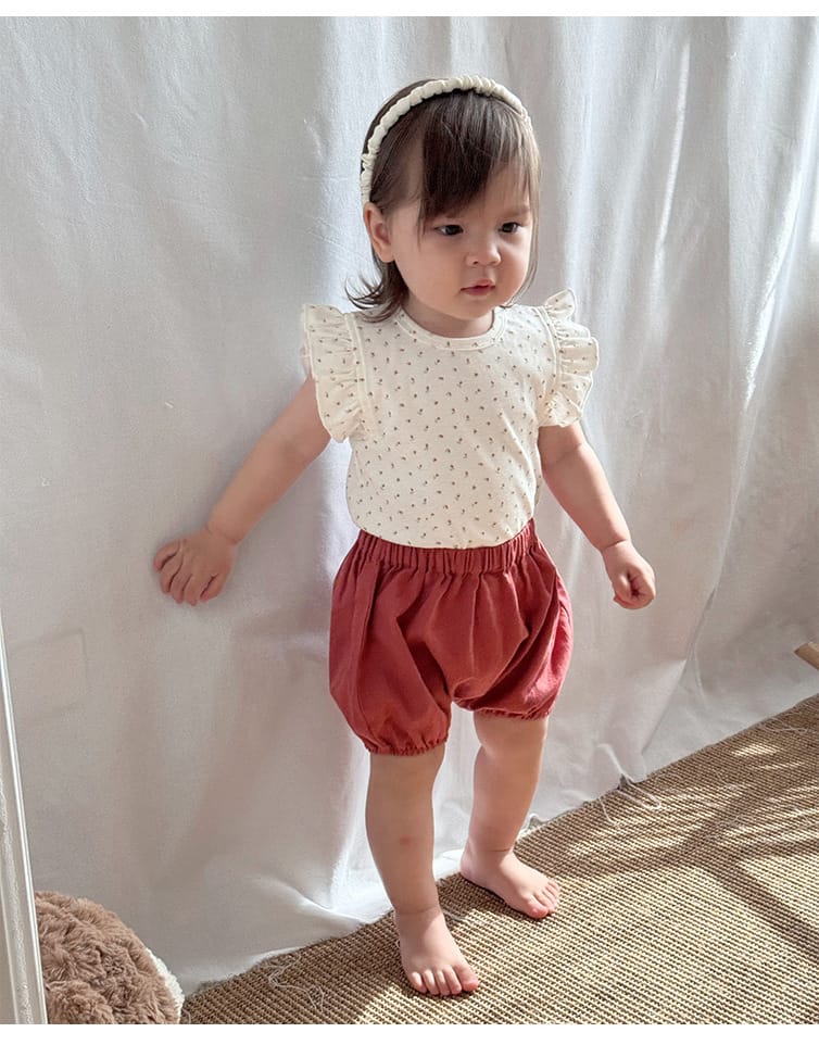 High Waisted Bloomer Cotton Shorts バルーン ショートパンツ【mh0013608】 Beitaoya ハーフパンツ・ショートパンツ