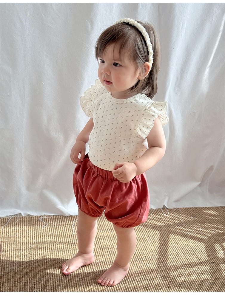 High Waisted Bloomer Cotton Shorts バルーン ショートパンツ【mh0013608】 Beitaoya ハーフパンツ・ショートパンツ