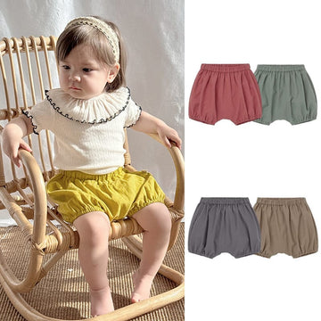 High Waisted Bloomer Cotton Shorts バルーン ショートパンツ【mh0013608】 Beitaoya ハーフパンツ・ショートパンツ