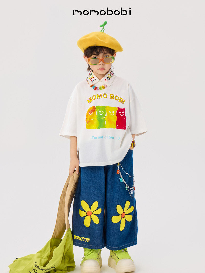 Gummy Bear Graphic Tee クマプリント 半袖Tシャツ【mh0012995】