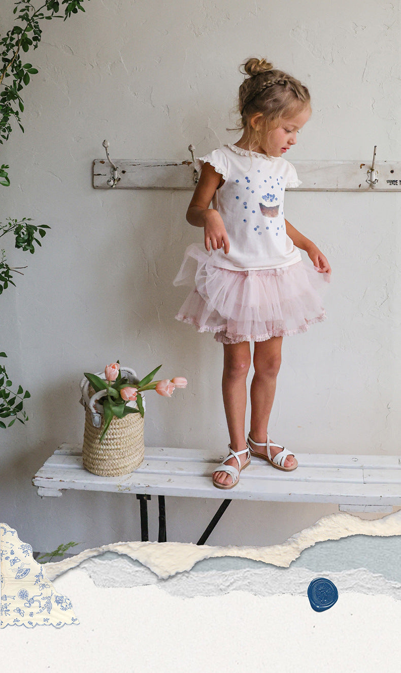 Tiered Tulle Skirt Pants チュール レーススカートパンツ【mh0012989】