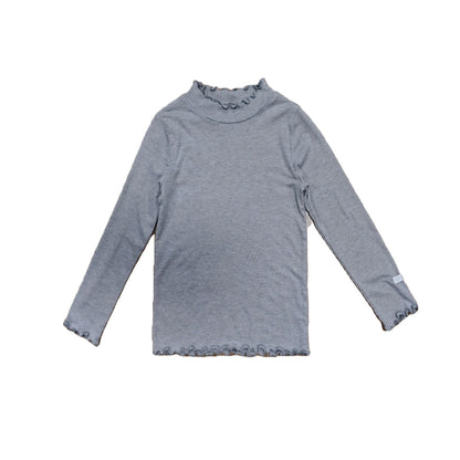 メリノウール キッズ パジャマ ラッフルカラー 長袖 トップス＆パンツ くすみカラー【mh0011572】