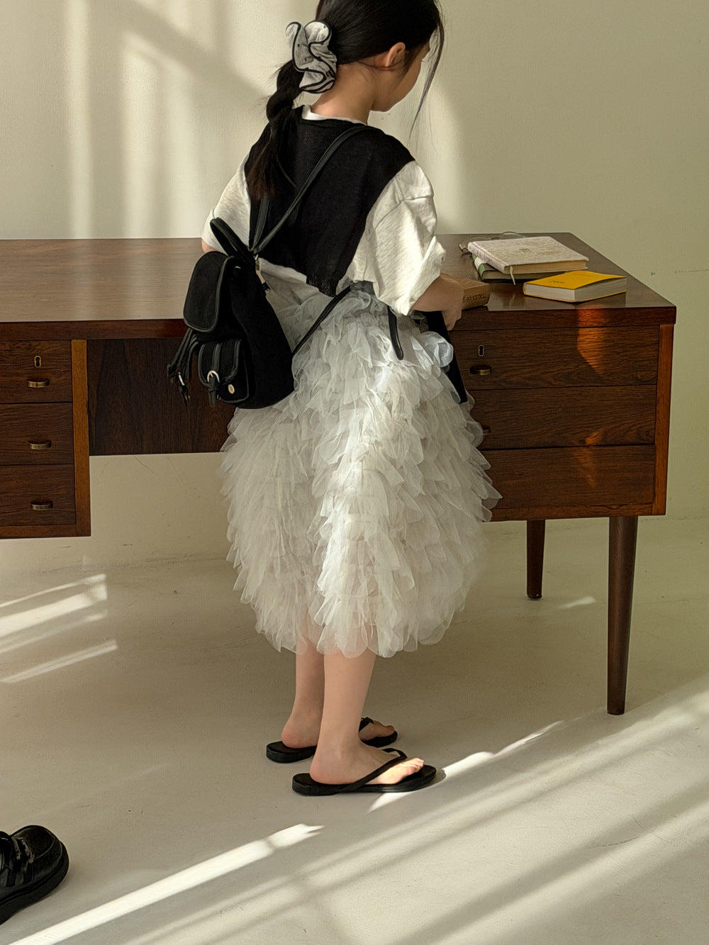 Puffy Mesh Cake Skirt チュール ティアードスカート【mh0012523】