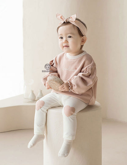 Heart Patch Cotton Leggings ハートパッチ レギンスパンツ【mh0012608】