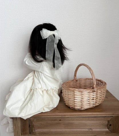 Ribbed Cardigan Balloon Skirt リブカーディガン スカート セット【mh0012501】