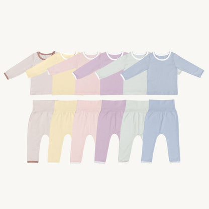 ベビー ハイウエスト ロングパンツ 長袖Tシャツ 帽子【mh0014477】