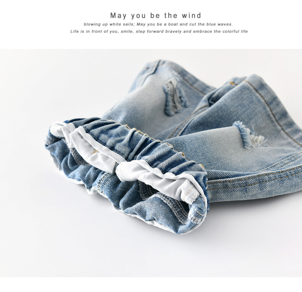 Vintage Distressed Denim Shorts [mh0012853]