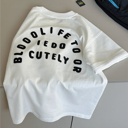 Graphic Cotton Tee バックロゴプリント 半袖Tシャツ【mh0012953】