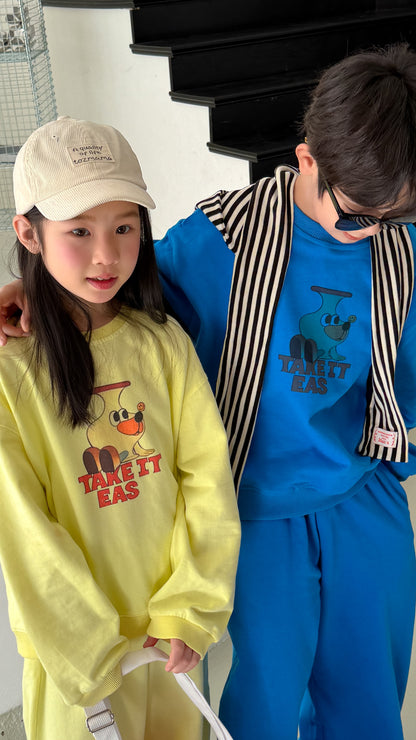 Dog Print Sweatshirt Set 犬 プリント スウェット セットアップ【mh0012515】