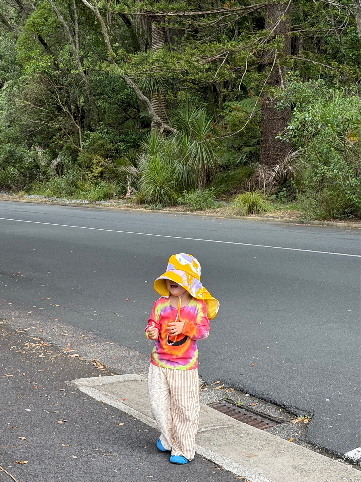 yummy&rocky | Tie Dye Smiley Cotton Long Sleeve T-Shirt [mh0020168]