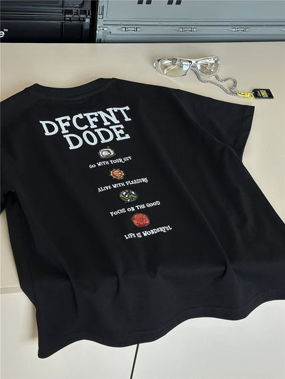 Graphic Alphabet Tee 英字プリント 半袖Tシャツ【mh0012972】