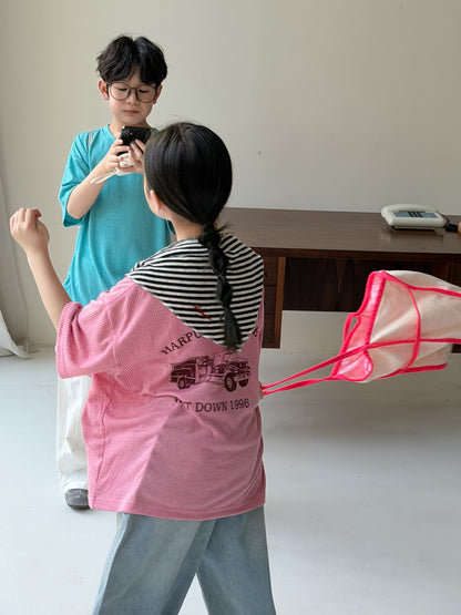 Cotton Print Short Sleeve T-shirt コットン プリント 半袖Tシャツ【mh0012521】