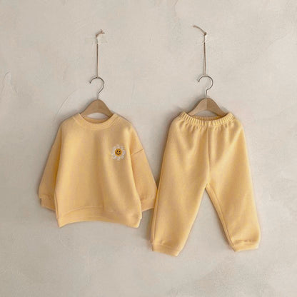 Flower Patch Fleece Sweatshirt Set