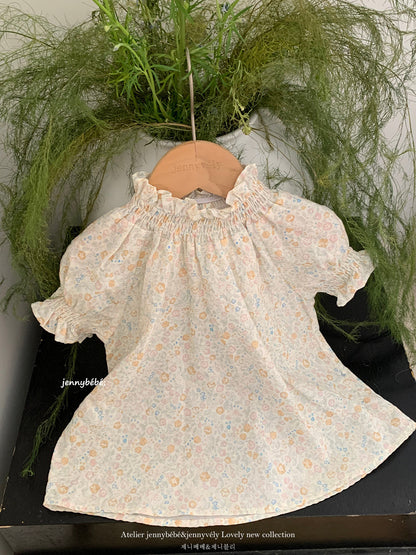 Floral Cotton Blouse Culottes Set