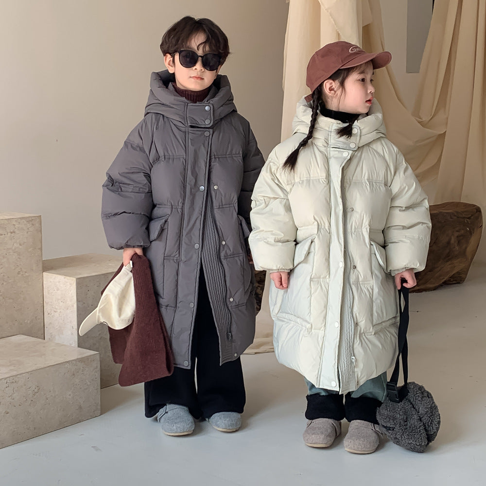 ダウンジャケット ロングコート フーディベンチコート【mh0011653】