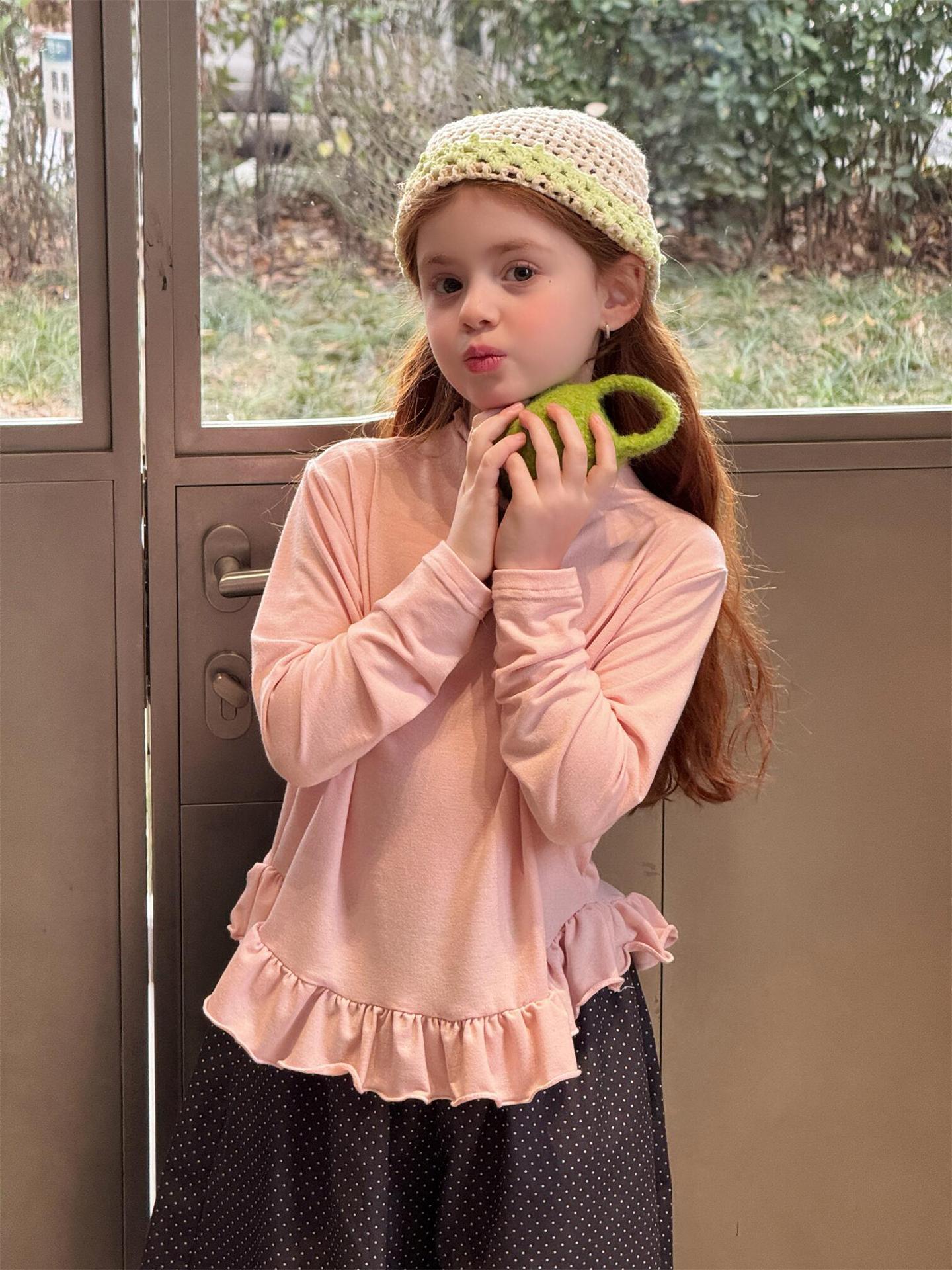 Solid Fungus Edge Soft Top メロウフリル リブトップス【mh0012225】