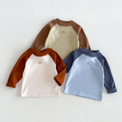 キッズ ラグラン 配色 長袖Tシャツ / ロングパンツ【mh0014770】