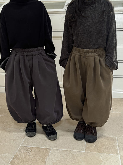 Kids' Pleated Sweat Balloon Long Pants [mh0014784]