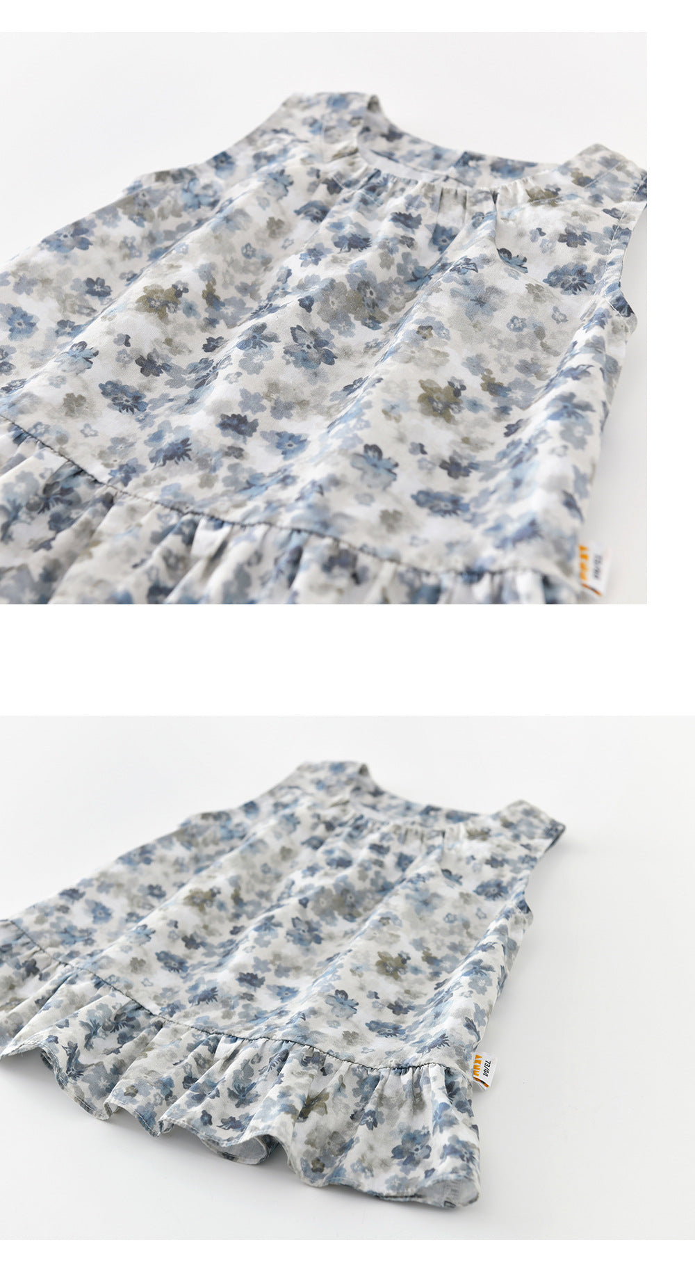 Vintage Floral Top フラワー ノースリーブチュニック【mh0012851】