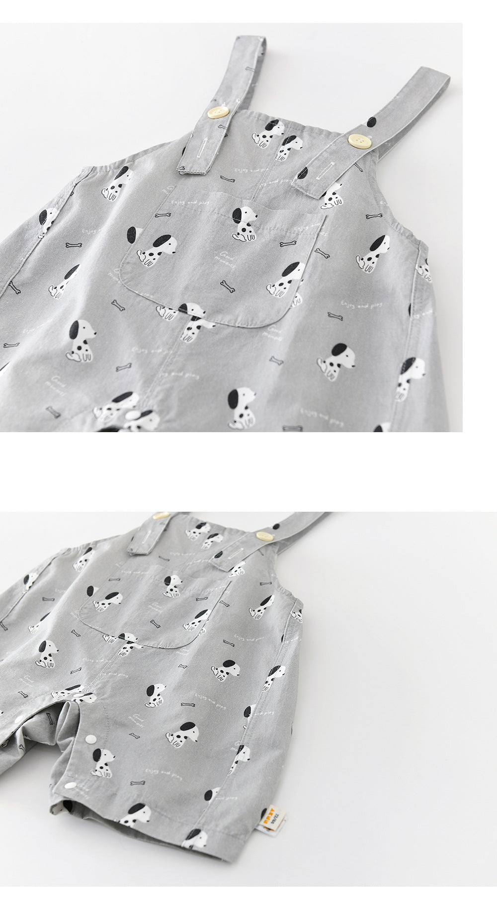 Puppy Graphic Overalls