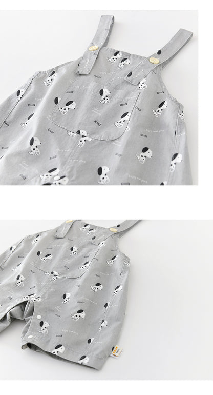 Puppy Graphic Overalls