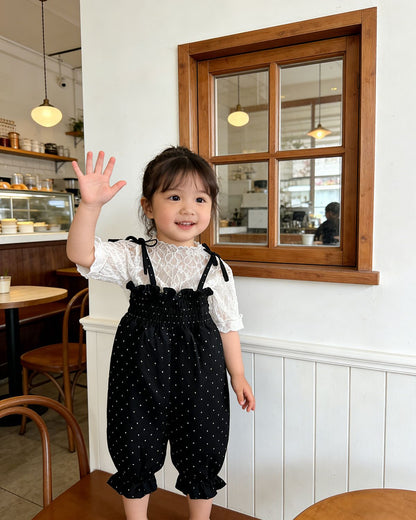 Polka Dot Baby Jumpsuit ドット柄 サロペット【mh0012504】