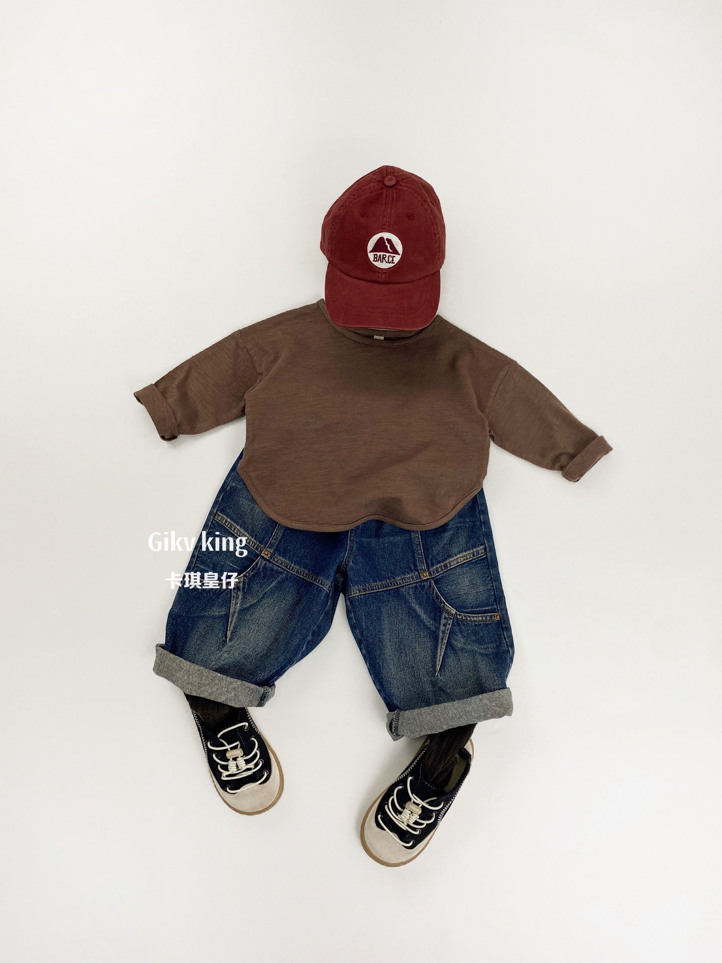 Bamboo Cotton Long Sleeve Crew Neck Top 【mh0012559】