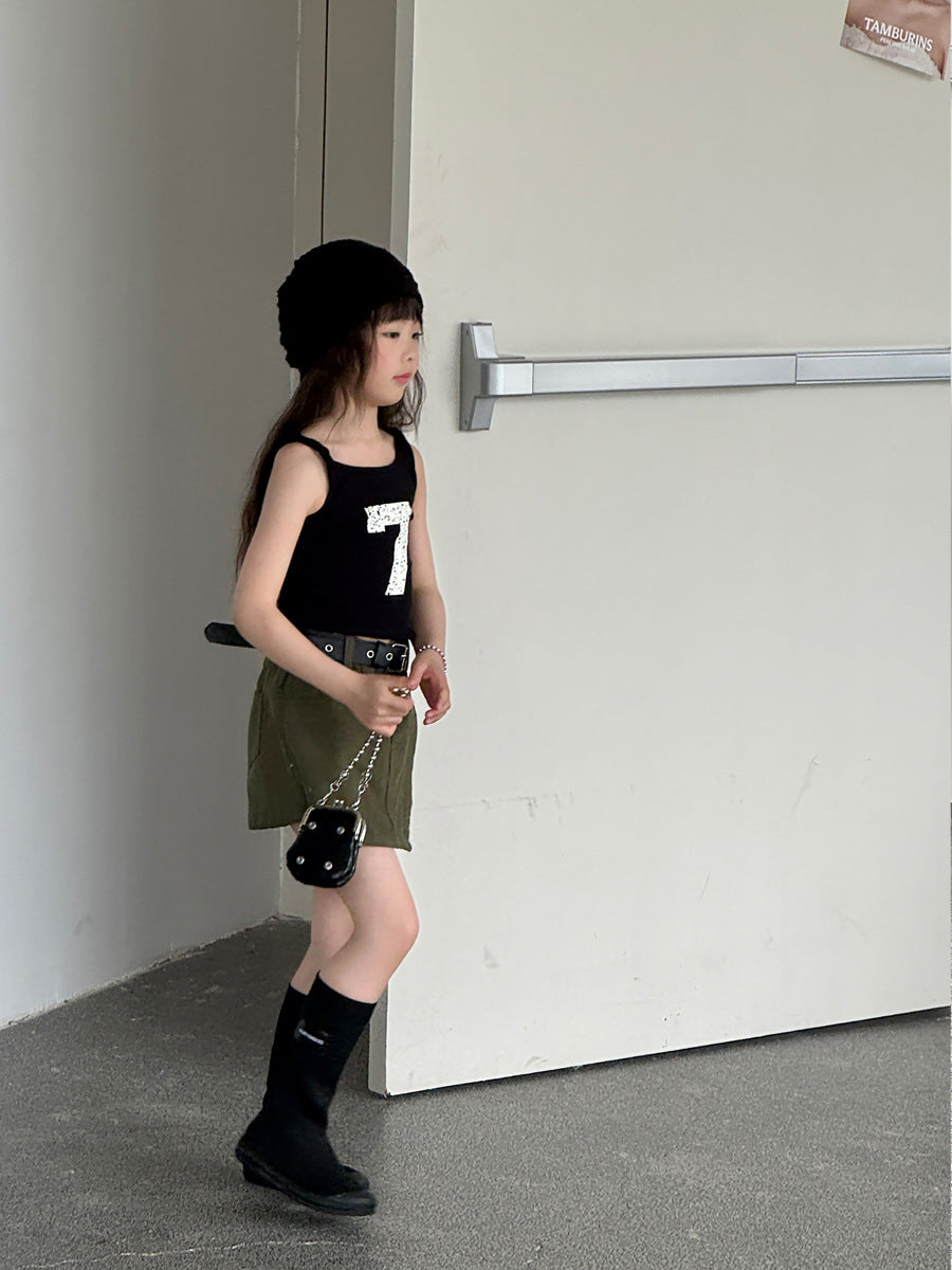 Graphic Print Cami クロップド キャミソール【mh0013065】