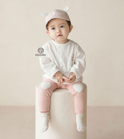 Heart Patch Cotton Leggings ハートパッチ レギンスパンツ【mh0012608】