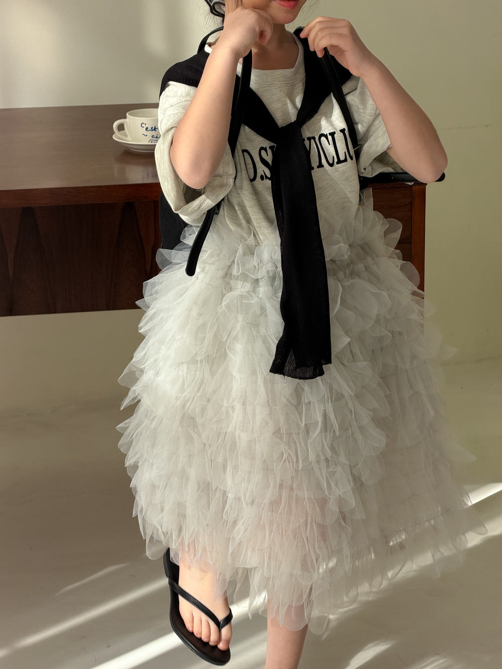 Puffy Mesh Cake Skirt チュール ティアードスカート【mh0012523】