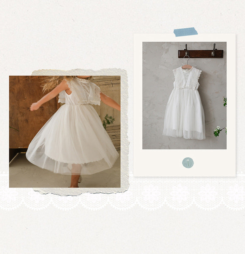 Lace Tulle Dress 刺繍 チュールワンピース【mh0012975】