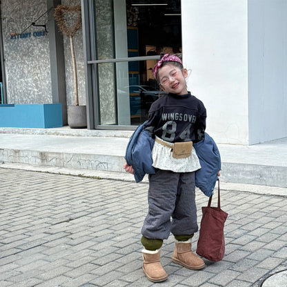 ストライプパンツ 裏ボア ジョガー スウェット カジュアル ボトムス【mh0011605】