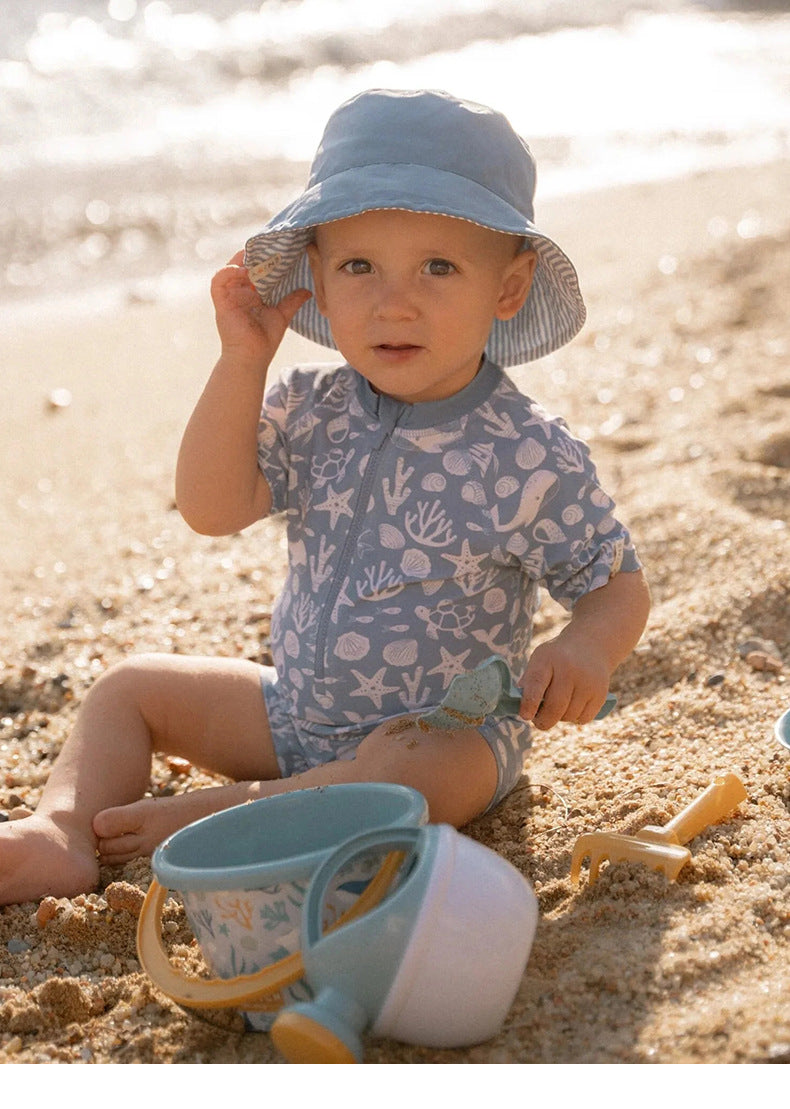 UPF50+ Printed Short Sleeve Swimsuit mh0012589