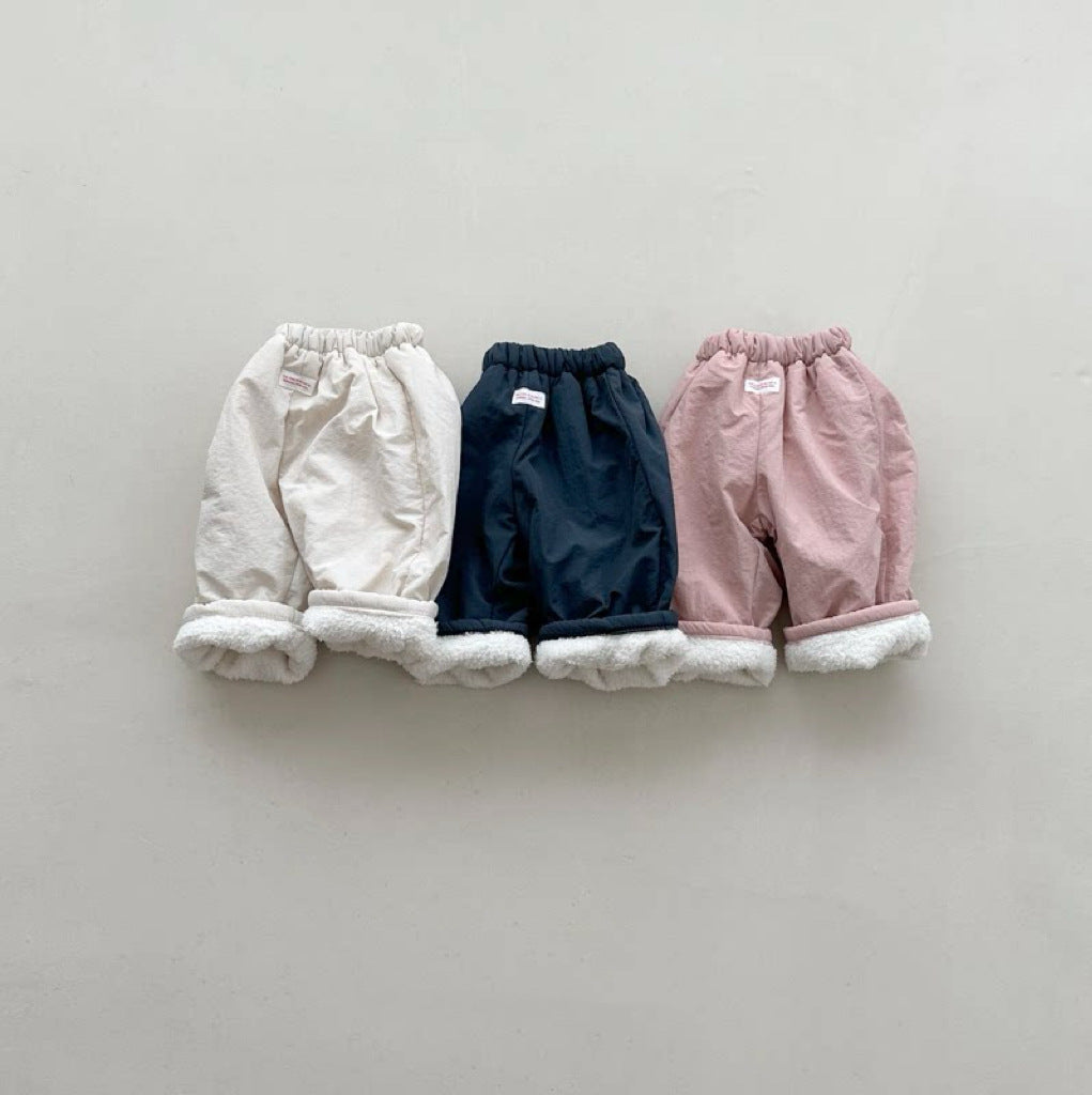 ベビー キッズ 裏ボア ロングパンツ【mh0014654】