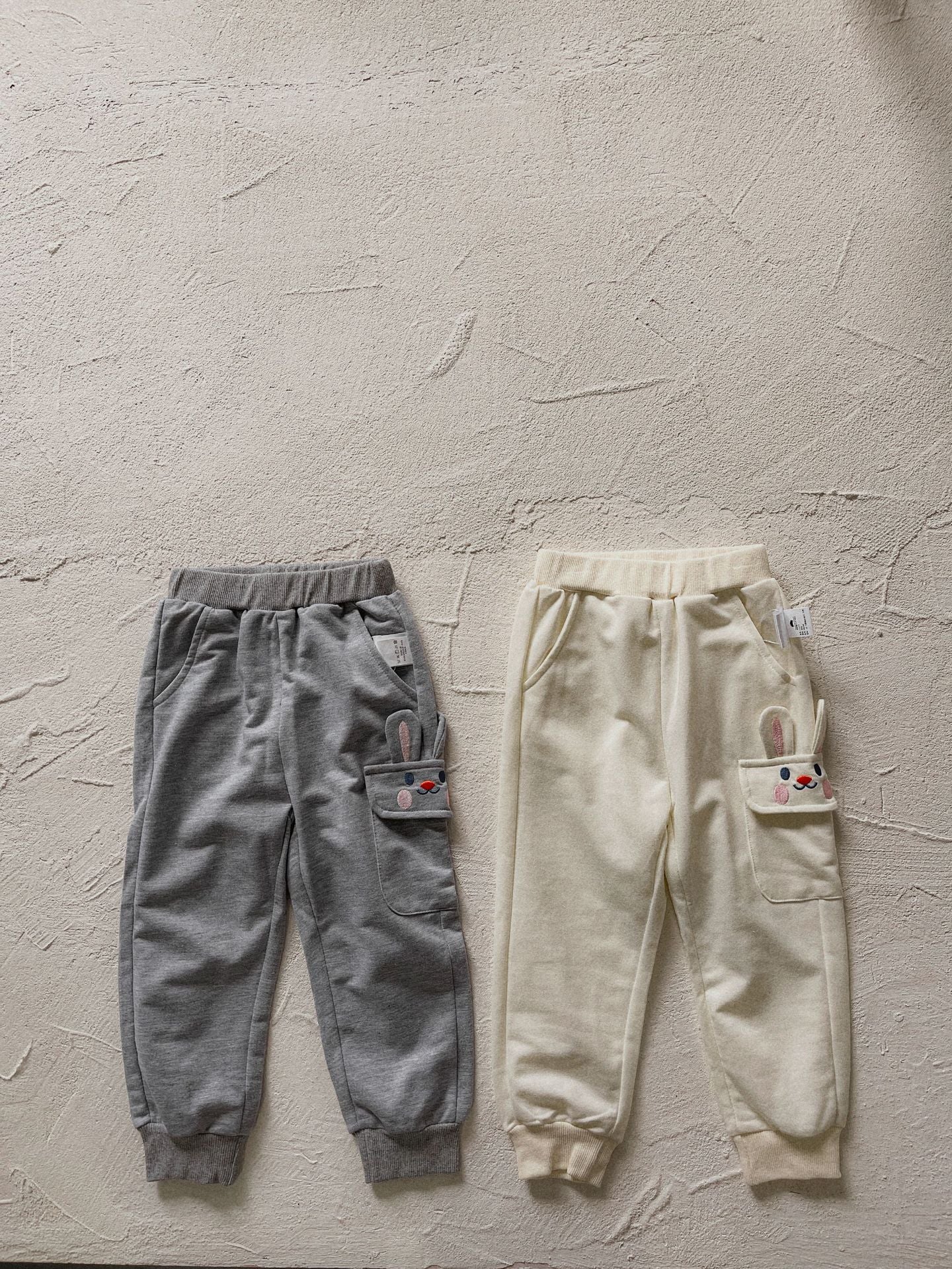 Rabbit Patch Pocket Sweatpants Animal Jogger Pants [mh0012637]